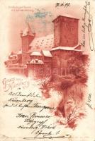 1899 Nürnberg tower litho (EK)