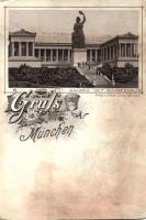 München Bavarian hall of fame litho