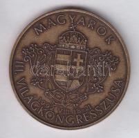 1992. "Kőrösi Csoma Sándor - Magyarok III. Világkongresszusa" Br emlékérem T:1-