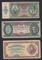 Vegyes magyar bankjegy (10x) és külföldi / magyar érem (15x) tétel T:vegyes