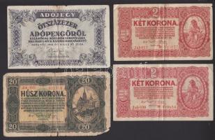 Vegyes magyar bankjegy (10x) és külföldi / magyar érem (15x) tétel T:vegyes