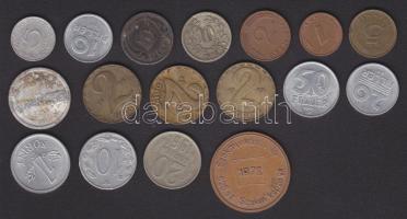 Vegyes magyar bankjegy (10x) és külföldi / magyar érem (15x) tétel T:vegyes