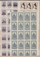 Irredenta és Szent István levélzáró ívek, ívdarabok