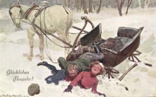 New Year sleigh accident s: Ludwig Koch (EK)