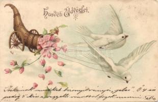 Easter birds litho (EK)