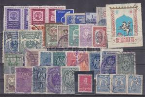 Kis tétel: külföldi levélzárók, okmánybélyegek stb. stecklapon