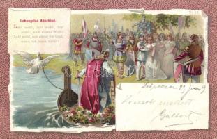 The farewell of Lohengrin litho