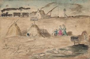 Hungarian Tourist attractions humour hand-crafted