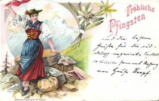 1898 Pentecost folklore litho (cut)