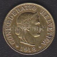 Svájc 1918B 10R Cu T:2+