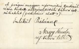 A prágai magyar református katonák részére tartott áldozócsütörtöki tábori istentisztelet / Military...