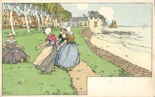 Dutch folklore, Veere litho s: H. Cassiers