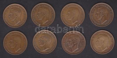 Nagy-Britannia 1937-1948. 1p "George VI." (8x) Br T:2,3