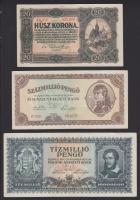 1920-1946. 20K, 100.000P (2x), 1.000.000P, 10.000.000P, 100.000.000P T:I-,II,II-