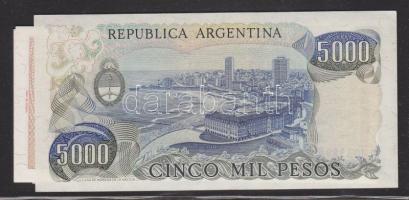 Argentína 1976-91. 1A (2x), 5A (2x), 10A (2x), 50A (2x), 100A (2x), 5000P T:I összesen 11db