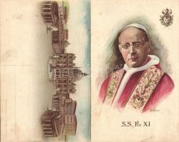 Pope Pius XI with the 1933 Anniversary of Christ´s Redemption folding card s: A. Bossi