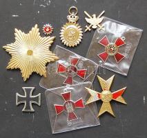 Vegyes kitüntetés tétel gyűjtői replikákkal T:vegyes