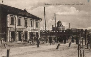 Párkány with the shop of Nagy & Szabó and the pub of Mór Steiner