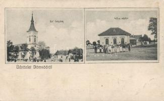 Dömsöd Református Templom és a 48-as népkör (EK)