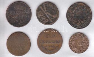 6db klf külföldi fémpénz T:vegyes