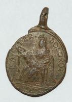 XIX. századi Mater Doloros bronz medál sérült állapotban