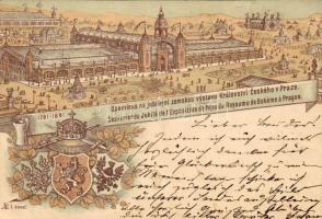 1891 Prag Ausstellung Litho
