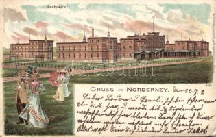 Norderney hospital litho