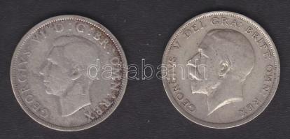 Nagy-Britannia 1916. 1/2C + 1942. 1/2C Ag T:3