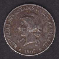 Brazília 1907. 2000R Ag T:2/3+