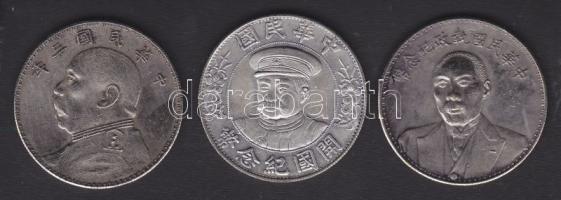 Kína / Köztársaság 1912-1916. 1$ (3x) hamisítványa! T:2