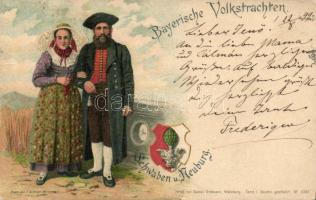 1899 Bavarian folklore, Schwaben litho