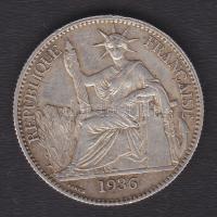Francia Indokína 1936. 50c Ag T:3+/2-