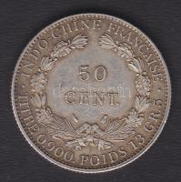 Francia Indokína 1936. 50c Ag T:3+/2-