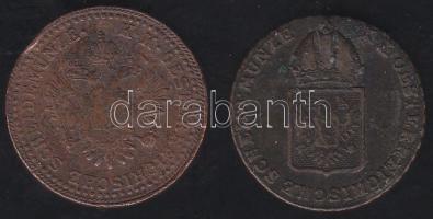 Ausztria/magyar verdejel 1851B 2Kr + 1816O 1Kr T:3 ph