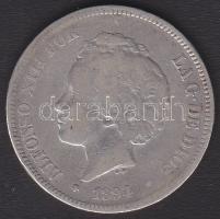 Spanyolország 1894. 5P Ag T:3