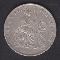 Peru 1869. 1S Ag T:3