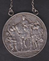 Német Államok / Poroszország 1913. 3M Ag medálnak alakítva, lánccal! T:3