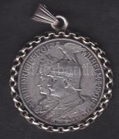 Német Államok / Poroszország 1901. 2M Ag medálba foglalva! T:3