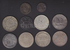 Vegyes külföldi jó minőségű hamisítvány! tétel 10db érmével T:vegyes