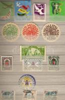 1914-1942. 130 klf. magyar levézáró és levélzáró kisív berakóban