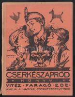 1937 Vitéz Faragó Endre. Cserkészapród könyv Márton rajzokkal. Első lap sérült