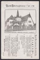 1927 Belépőjegy és program Bartók Béla sepsiszentgyörgyi hangversenyére