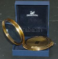 Ízléses, kövekkel díszített pudrié Swarovski ékszerdobozzal