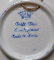 Kézzel festett holland kis falitányér 10 cm átmérőjű