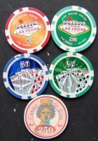 4 db klf névértékű, szép zseton / 4 tokens