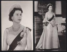 cca 1958 II. Erzsébet fotó 2 db 9x14 cm