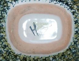 Dekoratív száraz-virág váza 9 cm magas