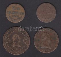 Ausztria/magyar verdejel 1800S 6Kr + 1807B 15Kr + 1816S 1Kr + 1816b 1Kr T:3,4