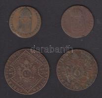 Ausztria/magyar verdejel 1800S 6Kr + 1807B 15Kr + 1816S 1Kr + 1816b 1Kr T:3,4