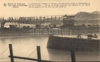 Zeebrugge WWI German submarine ruins